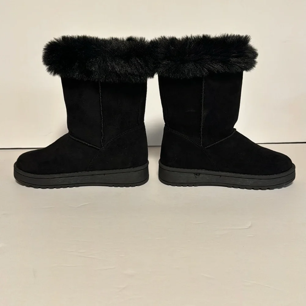 SO Sofia Girls Chestnut Brown‎ Faux Fur Sherpa Style Boot Size 12
